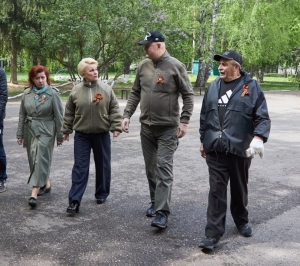 В преддверии Дня Победы приняли участие в благоустройстве парка «Патриот» в селе Рамзай