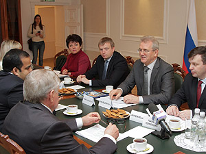 Глава региона провел рабочую встречу с генеральным директором ООО «Управляющая компания Русмолко»