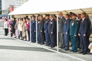 В преддверии юбилея – 80-летия Победы советского народа в Великой Отечественной войне состоялся плац-парад курсантов и праздничный концерт