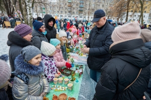 Празднование Широкой Масленицы в первом избирательном округе города Пензы