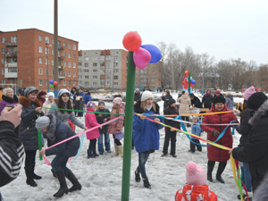 В микрорайоне КПД проводили зиму