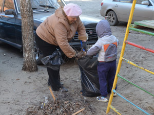 На общегородском субботнике