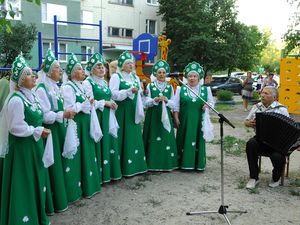 В микрорайоне «Маяк» проведен праздник двора «Играй, гармонь»