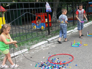 В пришкольном лагере школы №48 прошли «Веселые старты»