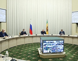 Заседание штаба помощи эвакуированным жителям из ДНР и ЛНР