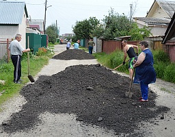 Асфальтовую крошку доставили на 2-й Активный проезд  