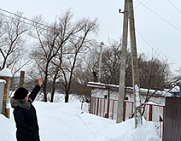 Жителям частного сектора вернули уличное освещение