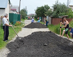 Благоустройство внутриквартальных дорог продолжается 