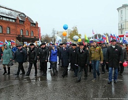 В честь Дня народного единства в Пензе состоялся торжественный митинг