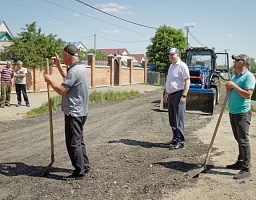 Отремонтирована дорога по улице Озерной